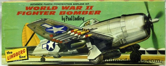 Lindberg 1/48 P-47 Thunderbolt World War II Fighter Bomber, 550-98 plastic model kit